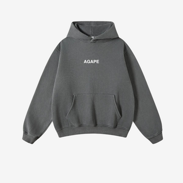 AGAPE WASHED OVERSIZED HOODIE