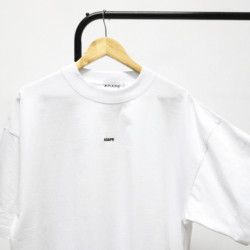 AGAPE - WHITE OVERSIZED COTTON TEE