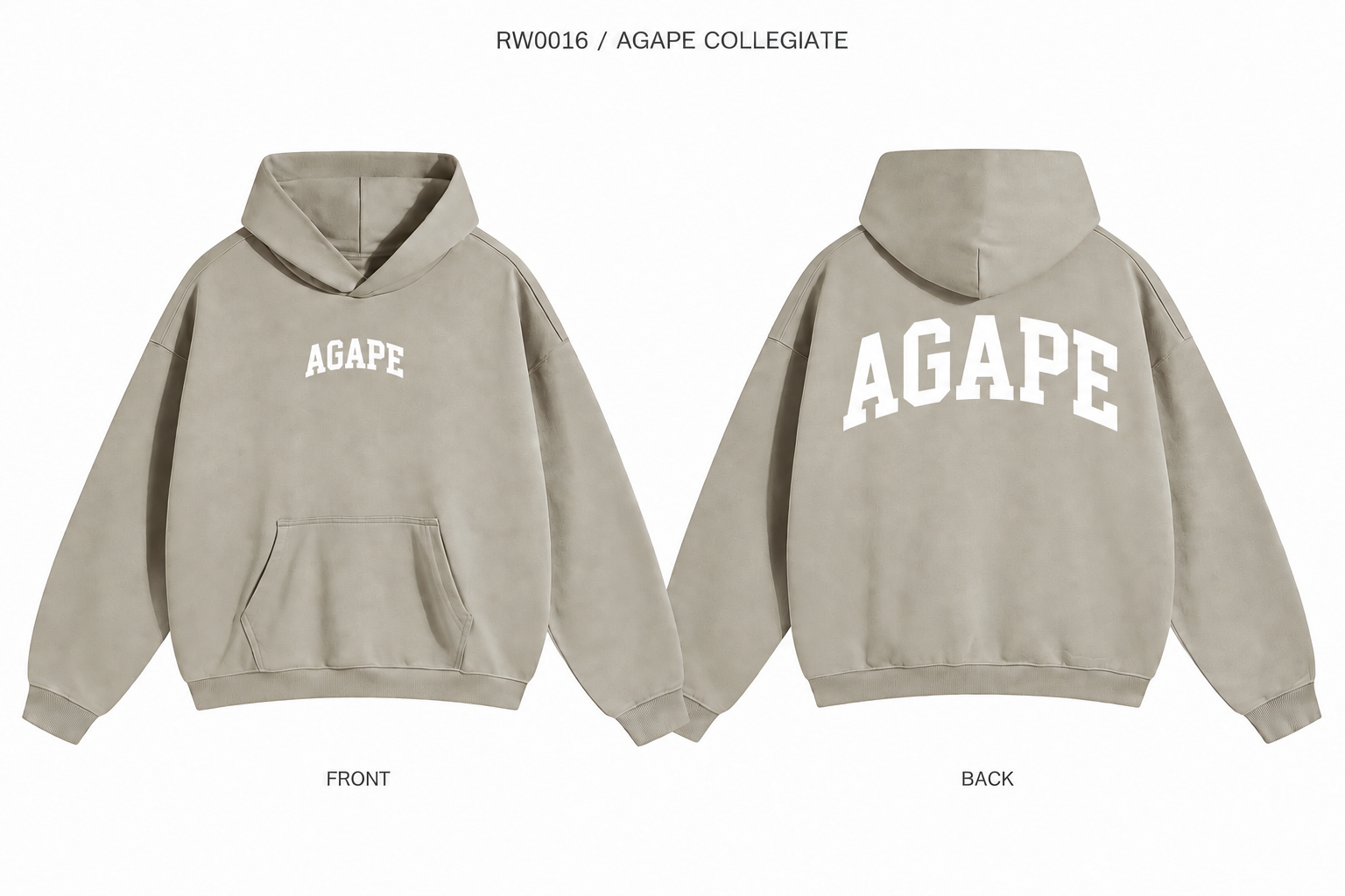 AGAPE Collegiate Heavyweight Hoodie